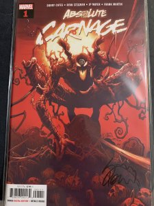 ABSOLUTE CARNAGE #1 (Marvel Comics 2019) Signed By Ryan Stegman w/ COA