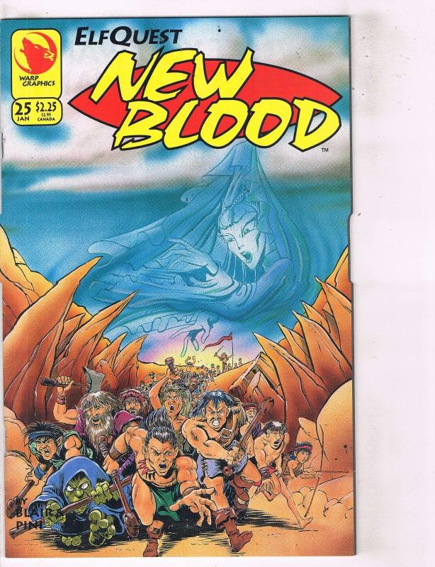 Lot of 4 Elf Quest New Blood Warp Graphics Comic Books #24 25 26 27 BH22 