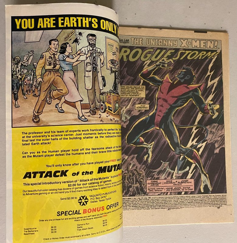 Uncanny X-Men #147 newsstand 6.0 remainder mark (1981)