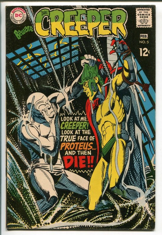 BEWARE THE CREEPER #5 1969-DC COMICS--STEVE DITKO ART-BIZARRE-vf+