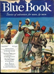 PULP:  BLUE BOOK PULP-SEPT 1941-G/VG-STOOPS COVER-BEDFORD-JONES-MILL-SURDEZ G/VG