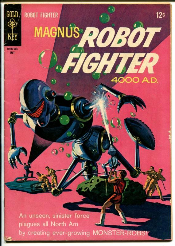 Magnus Robot Fighter #14 1966-Gold Key-Russ Manning-robot cover-VG