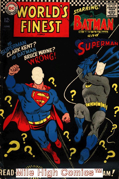 WORLDS FINEST (1941 Series)  (DC) (WORLD'S FINEST) #167 Very Good Comics Book