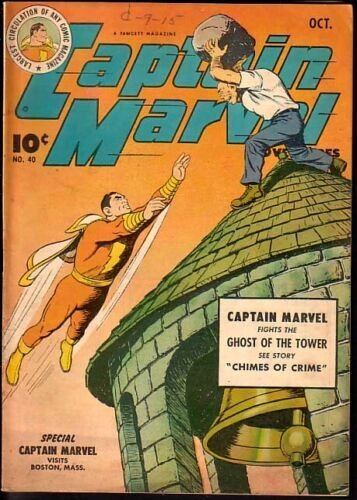 CAPTAIN MARVEL ADVENTURES #40-GOLDEN AGE COMIC VG 