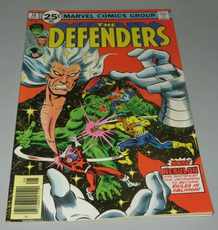 Defenders #38 FN/VF 1976 Marvel Comic Book Dr. Strange Incredible Hulk Nebulon