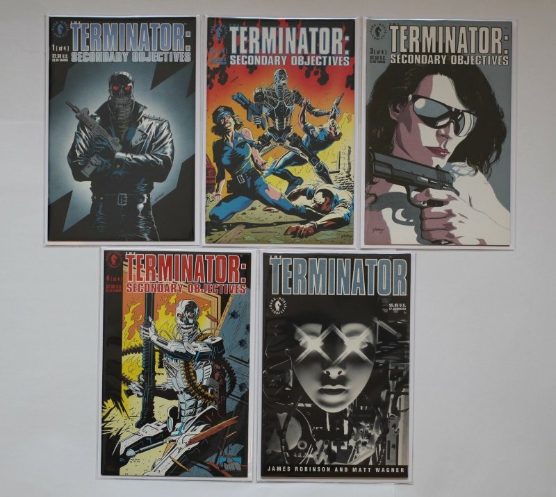 Terminator: Secondary Objectives 1 - 4 Complete Set Dark Horse Comics 1991 NM