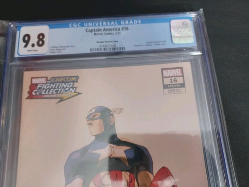 Captain Ameruca #16  Variant - Capcom Vs Marvel - 2025 - CGC 9.8