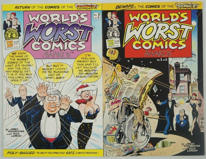 World's Worst Comic Awards #1-2 VF/NM complete series RAZZY AWARDS FOR COMICS