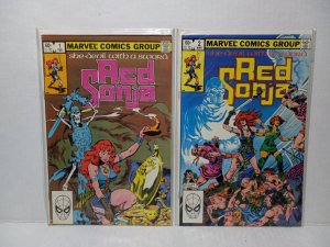 RED SONJA #1 AND #2 - 1983 - MARVEL - FREE SHIPPING