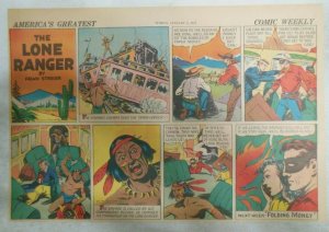 (52) Lone Ranger Sunday by Fran Striker and Charles Flanders from 1941 Year #4
