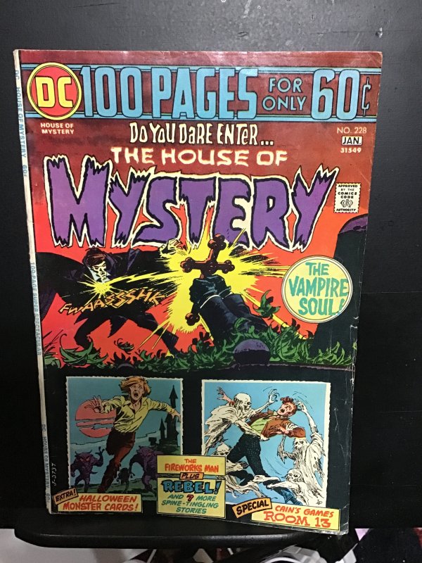 House of Mystery #228 (1975) giant size Neil Adams inks, Wrightson art! FN Wow!