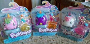 Authentic POOPAROOS UNICORN Purple, White & Pink TOILET PET Lot Toy Blind Bag