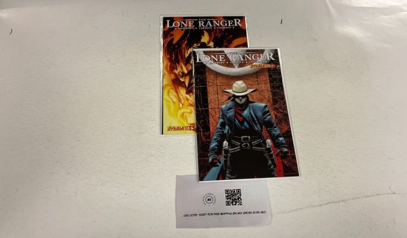 2 Lone Ranger Dynamite Comics books #12 13 Matthews 46 JW34