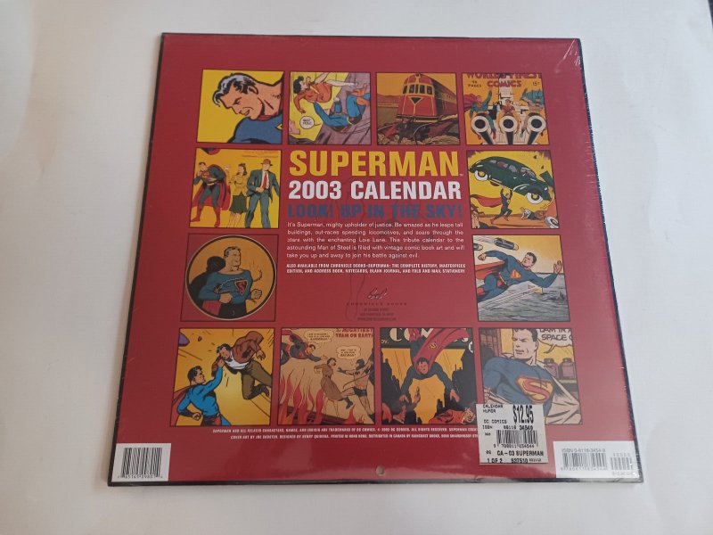 Superman 2003 Calendar - Golden Age - SEALED - NEW