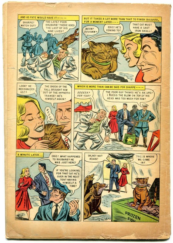 Four Color Comics #563 1954- Rhubarb the Millionaire Cat- Dell Comics G