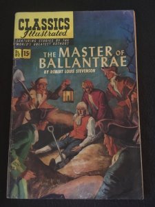 CLASSICS ILLUSTRATED #82: THE MASTER OF BALLANTRAE HRN 82 G/VG Condition