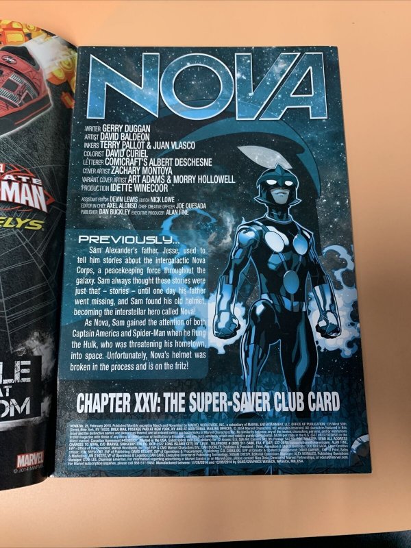 Nova #25 (5Th Series) Marvel Comics 2015 