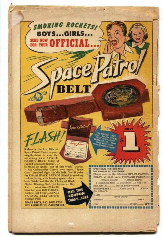 SPACE PATROL #2-comic book 1952-ZIFF DAVIS-NORMAN SAUNDERS-low grade