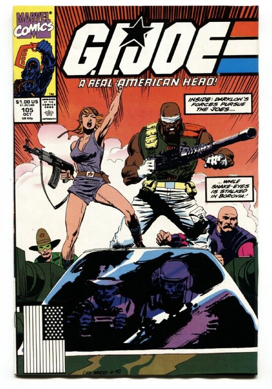 G.I. JOE #105 1990- comic book - Snake Eyes VF/NM 