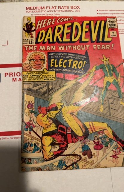 Daredevil #2 (1964)DD vs Electro- Kirby key electro