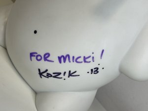 Kozik X Kidrobot 10 inch Skeleton Labbit Signed By Frank Kozik WH