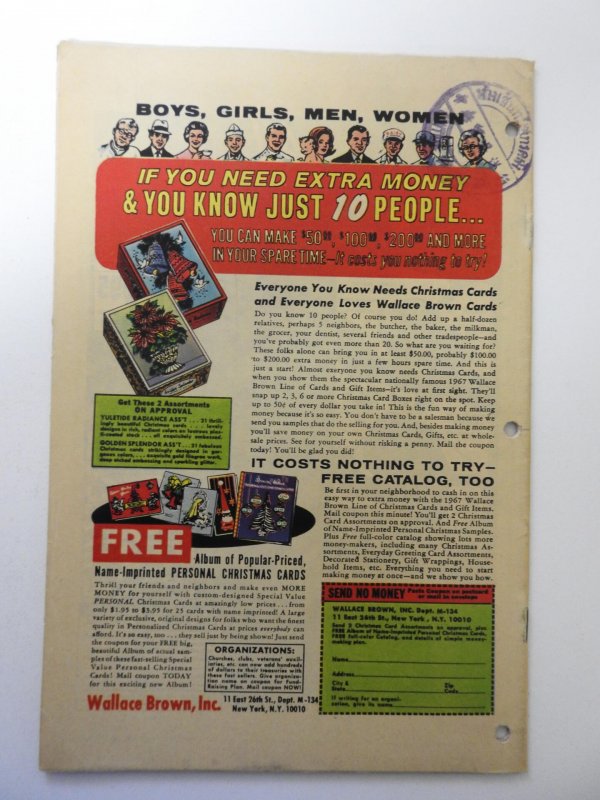 The X-Men #35 (1967) GD+ Condition hole punches through book