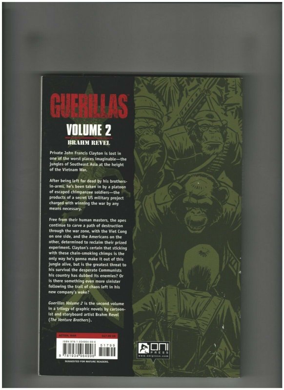 Guerillas Volume 2 VF+ 8.5 Oni Press Trade Paperback Brahm Revel 2012 