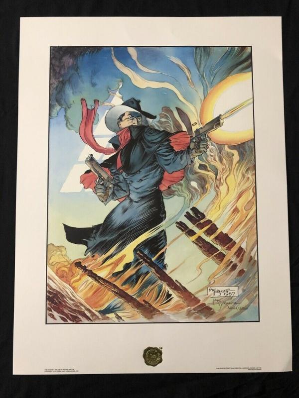 The Shadow - Ablaze Limited Signed Print by Michael Kaluta 2062/2500