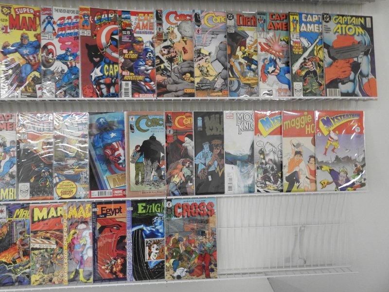Huge Lot 110+ Comics W/ Captain America, Concrete, Marvel Milestones+ Avg VF!!