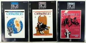 Cerebus High Society Lot 3 #4, 5, 17 1990 Reprints 29, 30, 42 Comics