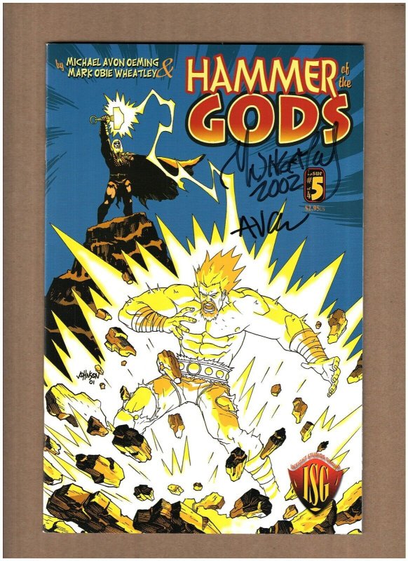 Hammer of the Gods #5 Insight Studios 2001 Signed by Oeming & Wheatley VF/NM 9.0