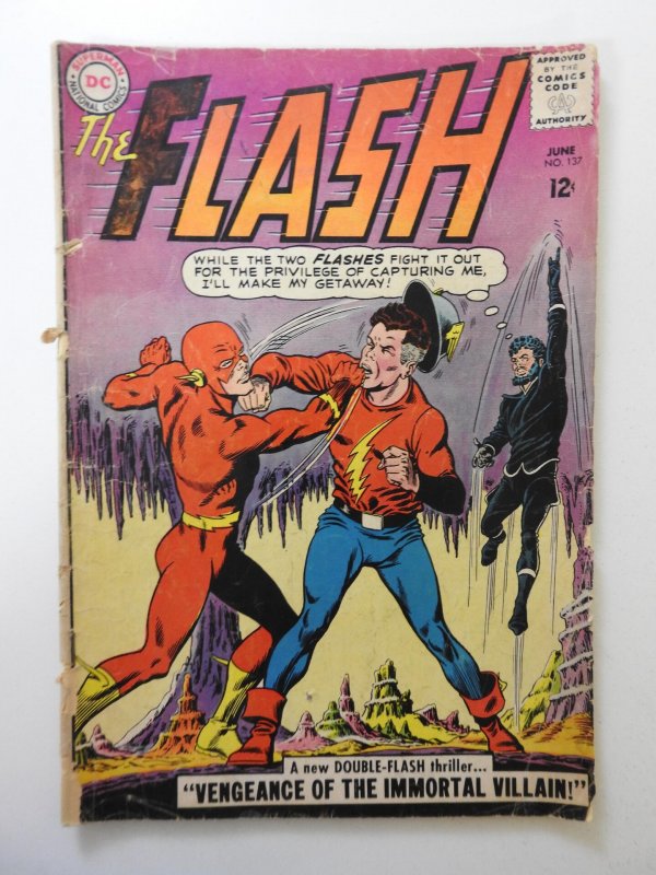 The Flash #137 (1963) GD Condition ink on cover