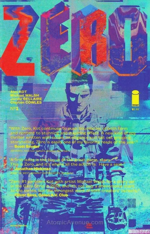 Zero (Image, 2nd Series) #1 (2nd) VF/NM; Image | save on shipping - details insi