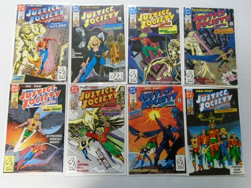 Justice Society of America (1st Series) Set:#1-8, 8.0/VF (1991)