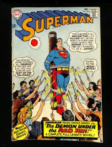 Superman #184 Demon under Red Sun! Curt Swan!
