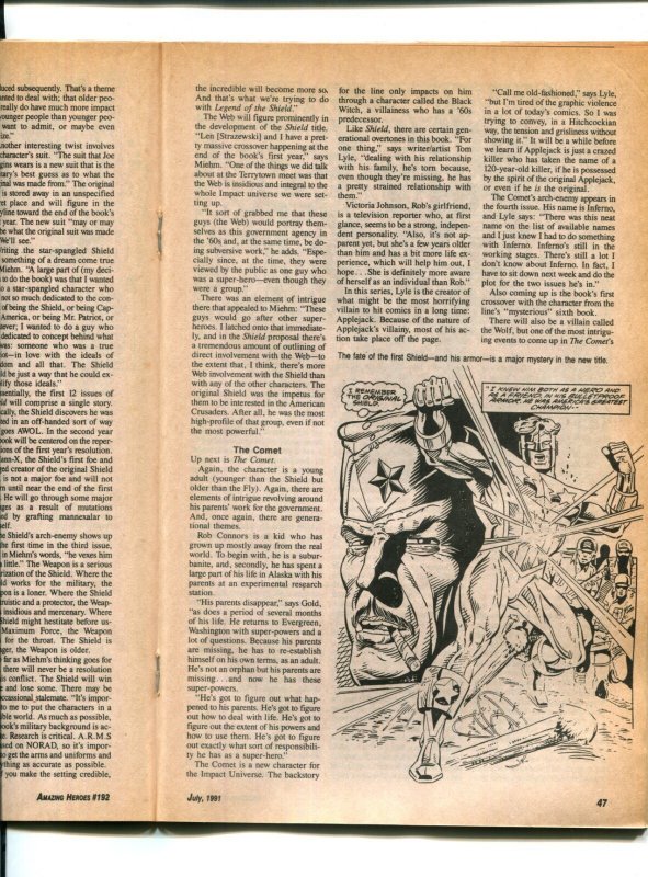 Amazing Heroes #197 - Brian Bolland Cover Art (8.5/9.0) 1991