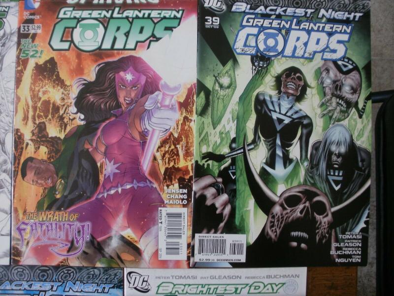 7 DC Comic: GREEN LANTERN CORPS (2007-2013) #16 21 33 39 40 46 47 Night Day