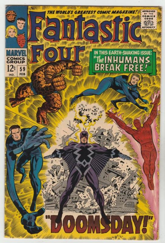 Fantastic Four #59 (Feb-67) VF/NM+ High-Grade Fantastic Four, Mr. Fantastic (...