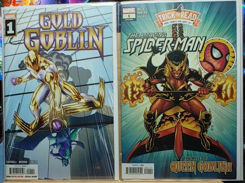 Gold Goblin 1 & Trick Or Read Amazing Spider-Man 1 Set {NM+}