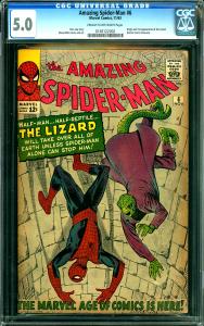 Amazing Spider-Man #6 CGC Graded 5.0 Origin & 1st Lizard
