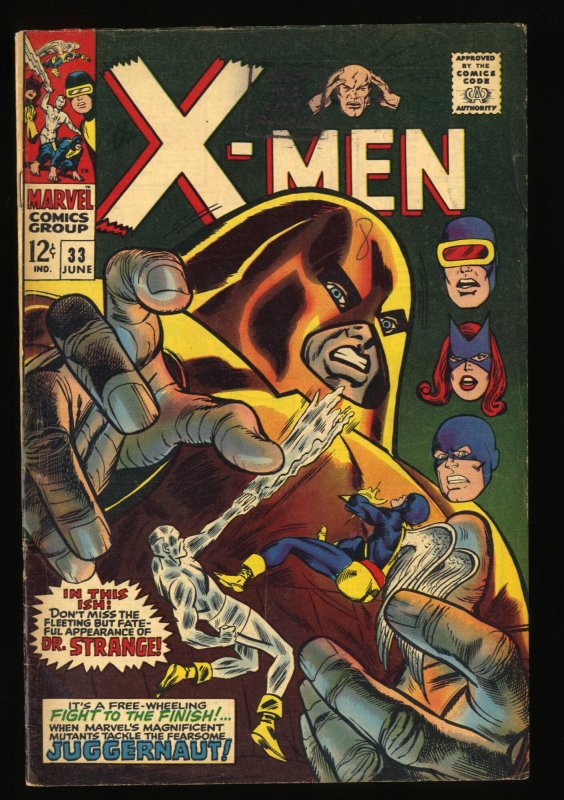 X-Men #33 VG/FN 5.0 Juggernaut!