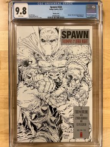 Spawn #224 Sketch Cover (2012) CGC 9.8