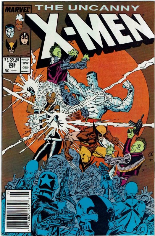 Uncanny X-Men #229 (1963 v1) Chris Claremont Marc Silvestri 1st Reavers Newss...