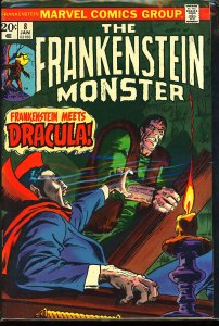 The Frankenstein Monster #8 (1974) cover detached at one staple