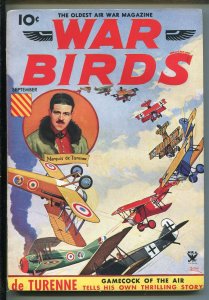 WAR BIRDS 09/1934-OLDEST AIR WAR PULP-BEALRSKI WWI AIR COMBAT COVER-RARE-good/vg