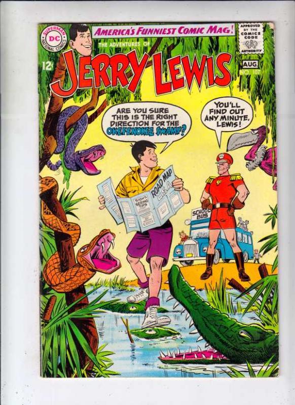 Jerry Lewis, the Adventures of #107 (Aug-68) VF- High-Grade Jerry Lewis