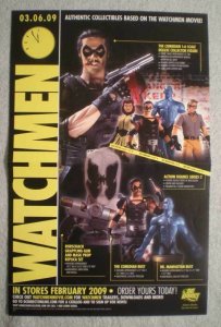 WATCHMEN ACTION FIGURES Promo Poster, 11x 17, 2009, more Promos in store