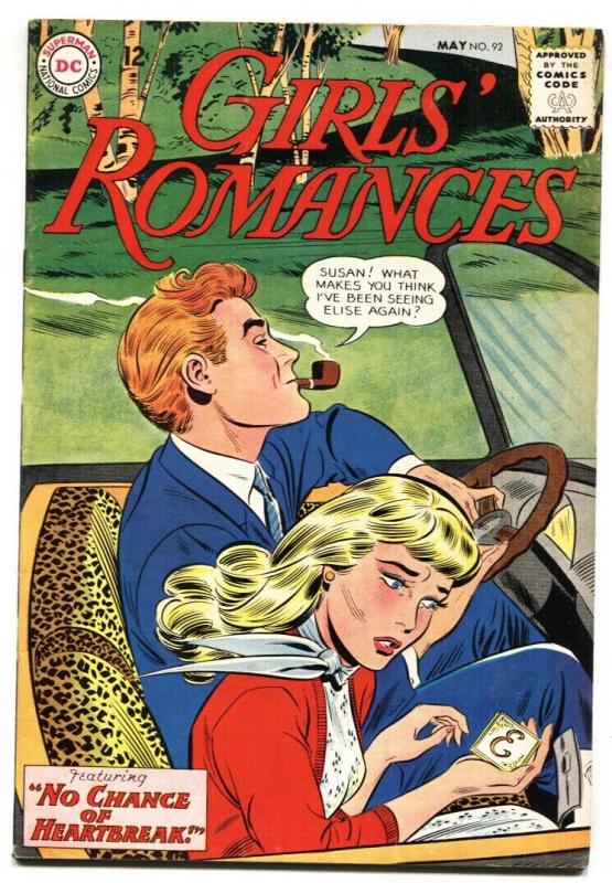 GIRLS' ROMANCES #92 1963-DC ROMANCE-NICE FN+
