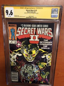 Secret Wars II  #3 CPV (CGC SS 9.6)  Signed And Sketch By Al Milgrom