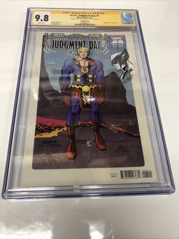 A.X.E : Judgment Day (2022) #1 (CGC 9.8 SS) Signed & Sketch Schiti Census = 23